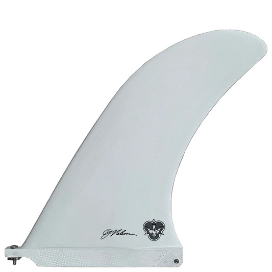 9.5" CJ Pivot Flying Diamonds Longboard Fin detail close-up