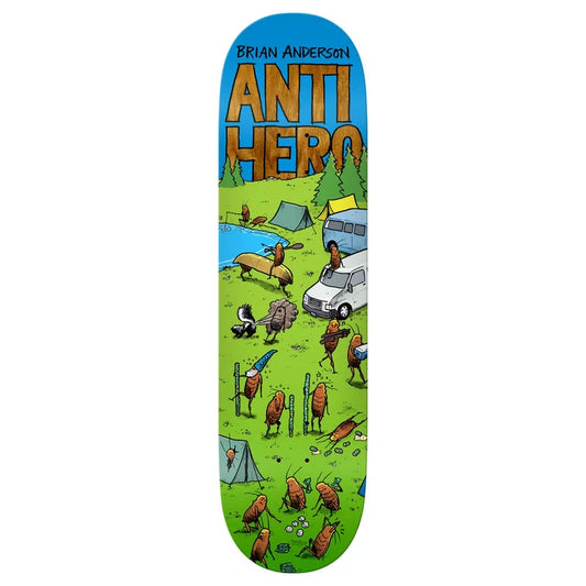 Anti Hero BA Roached Out II Skateboard Deck detail close-up