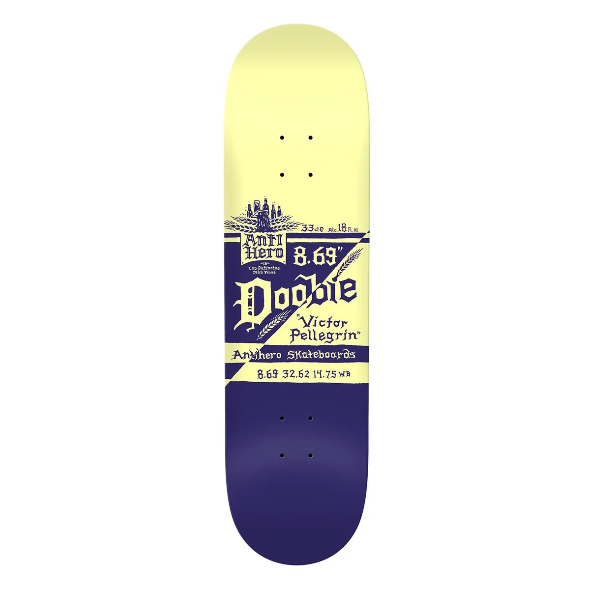 Anti Hero Doobie Mas Refrescos Skateboard Deck detail close-up
