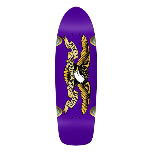 Anti Hero Shaped Eagle Caster Skateboard Deck detail showing shaped profile