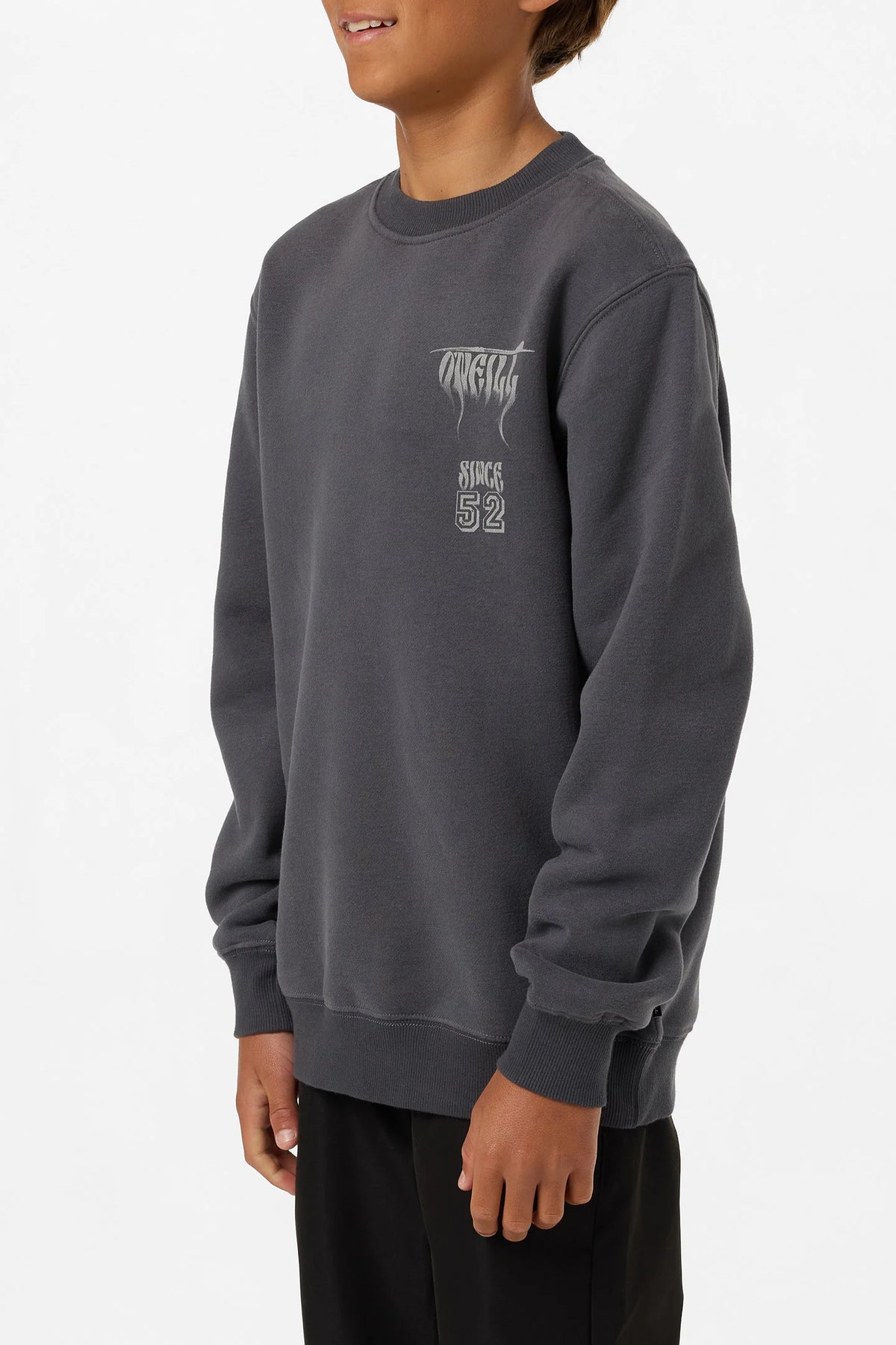 Boys' Shadow Classic Crew Neck Fleece detail view