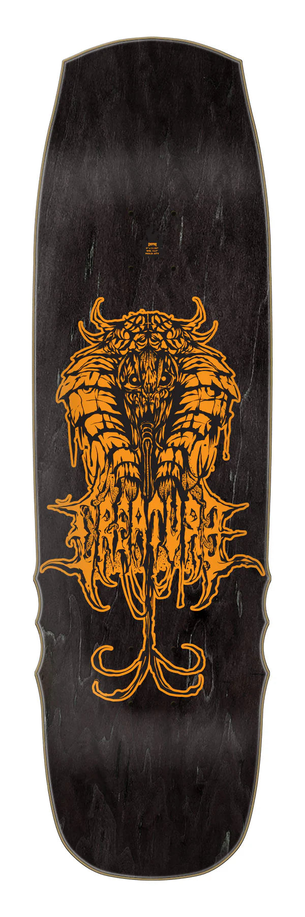 Creature Hitz Cobra Pro 9.0" Skateboard Deck top veneer view