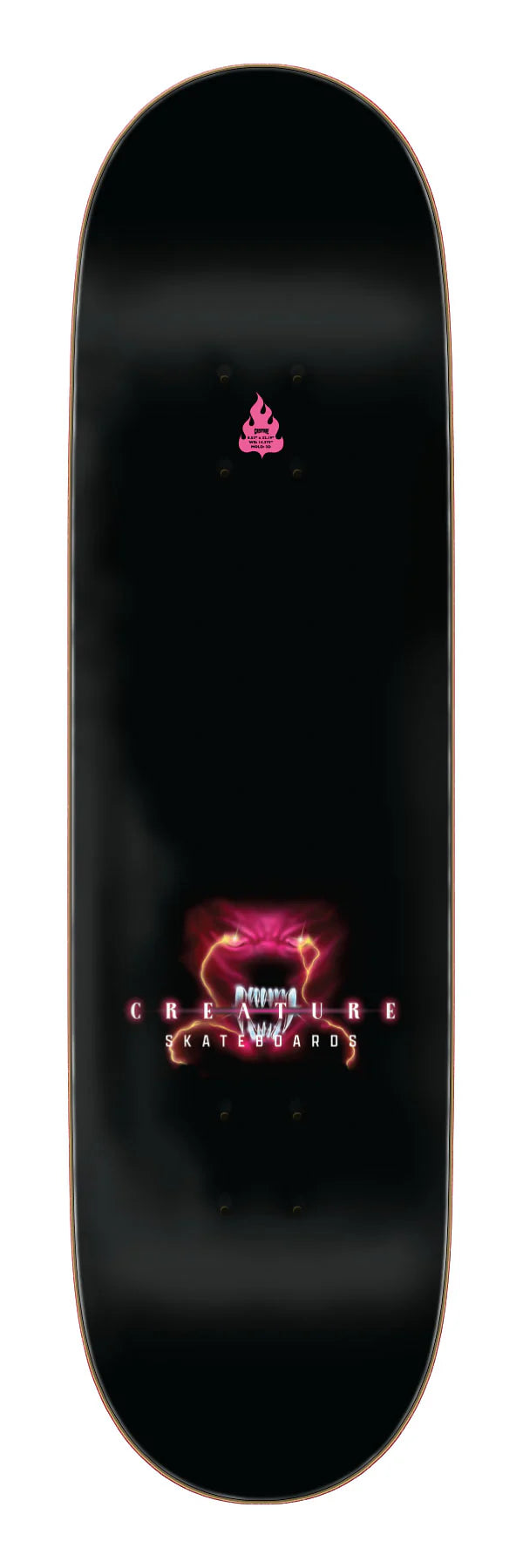 Creature Terror Sight 8.53" Skateboard Deck top veneer view