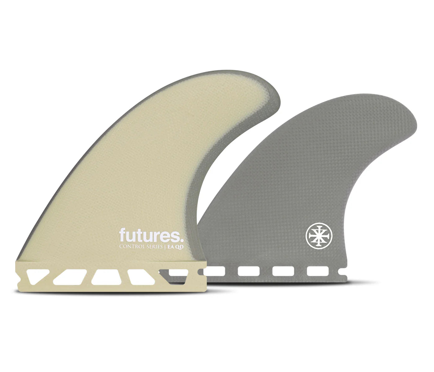 Eric Akawa Fiberglass Quad Futures Fins detail close-up
