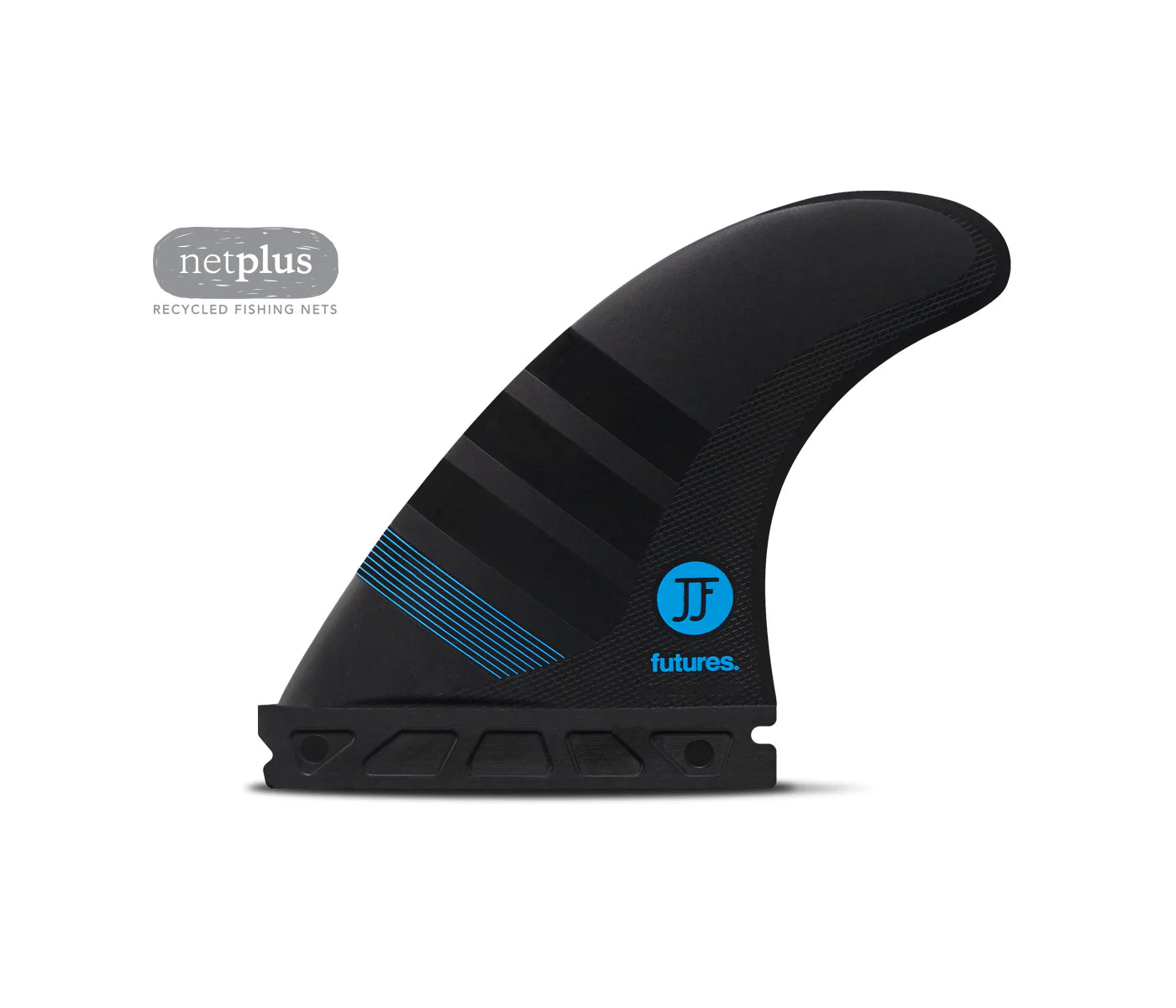F4 JJF Alpha Tri Futures Fins detail close-up