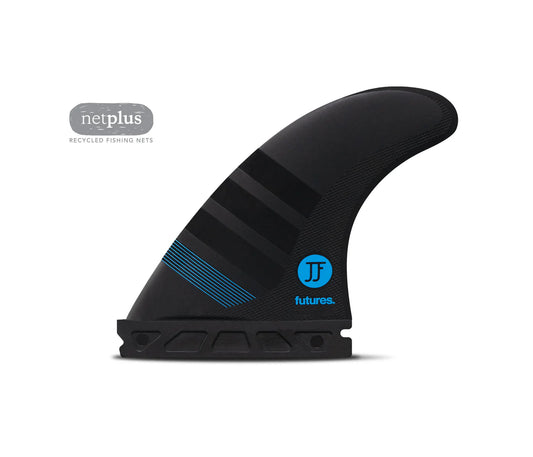 F4 JJF Alpha Tri Futures Fins detail close-up