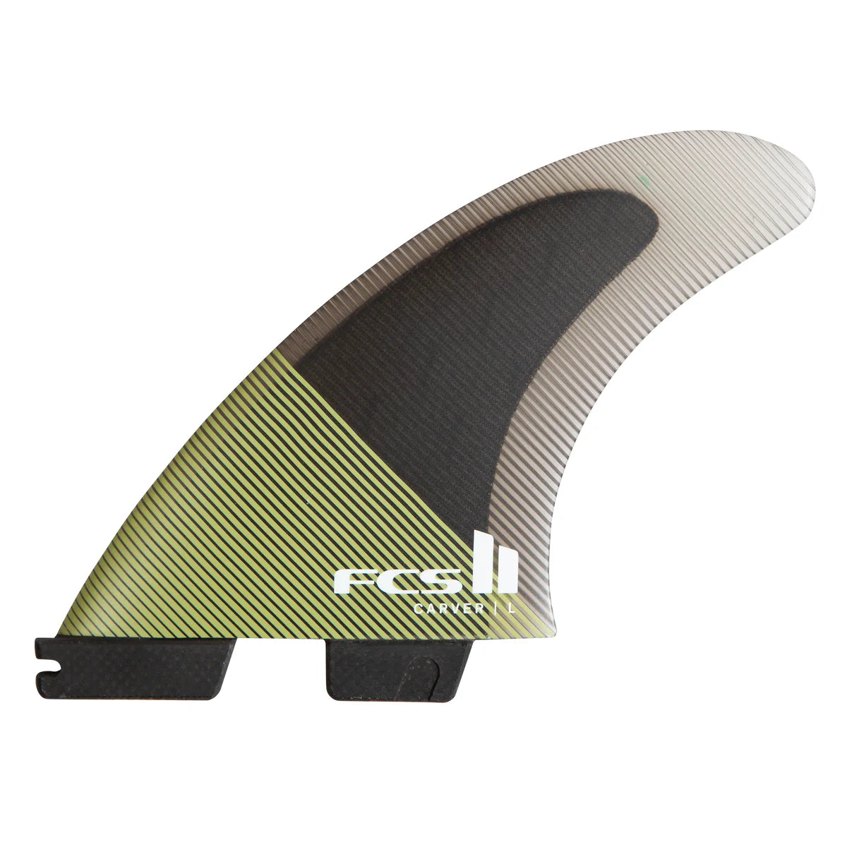 FCS II Carver PC Tri Fin Set front view