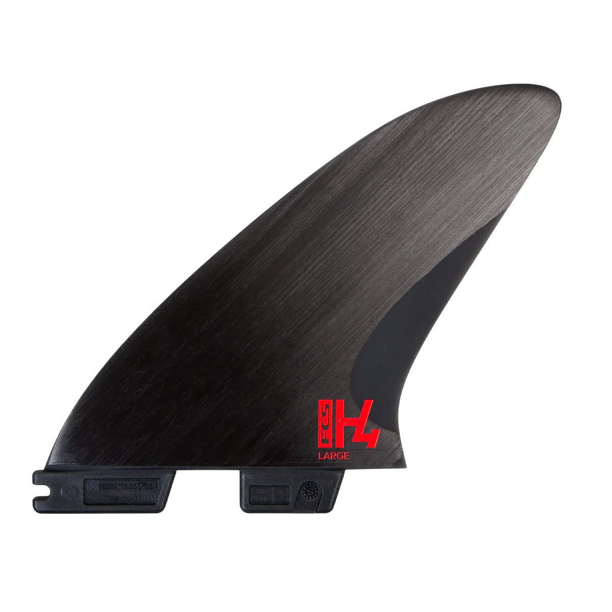 FCS II H4 Swiss Tri Fin Set Small front view