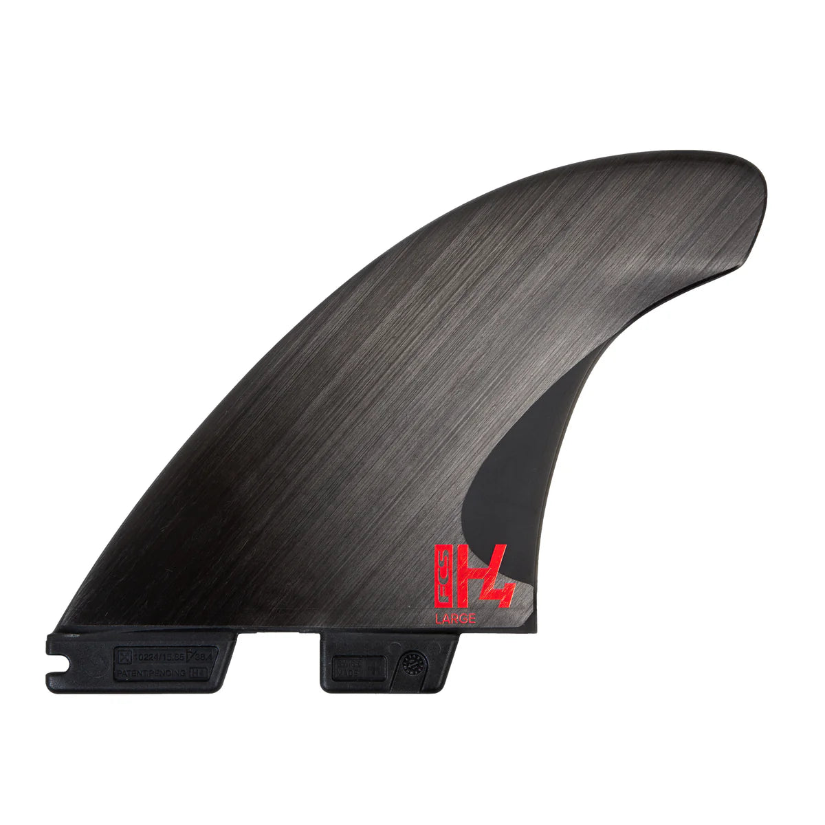FCS II H4 Swiss Tri Fin Set Small front view
