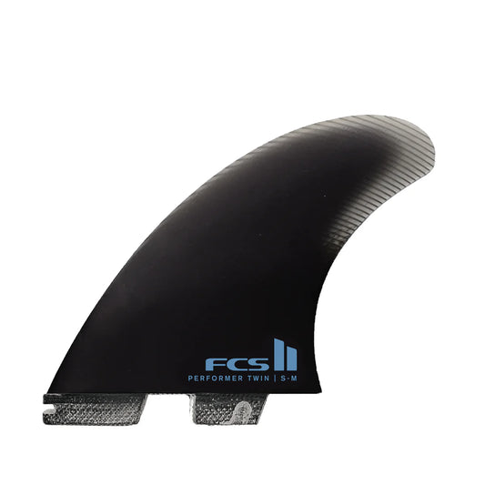 FCS II Performer PG Twin + 1 Fin Set front view