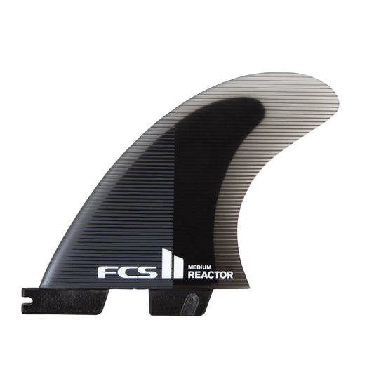 FCS II Reactor PC Tri Fin Set front view