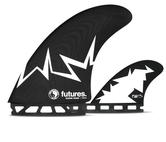 Glenn Pang Twin + 1 Futures Fins detail close-up