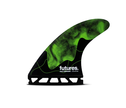 Jack Robinson Honeycomb Tri Medium Futures Fins detail close-up