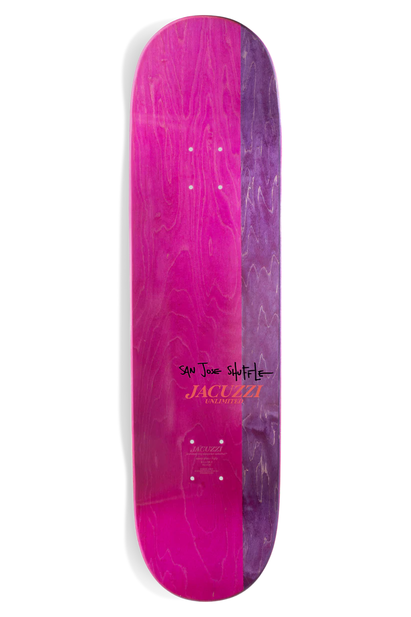Jacuzzi Barletta Later EX7 8.5" Skateboard Deck top veneer view