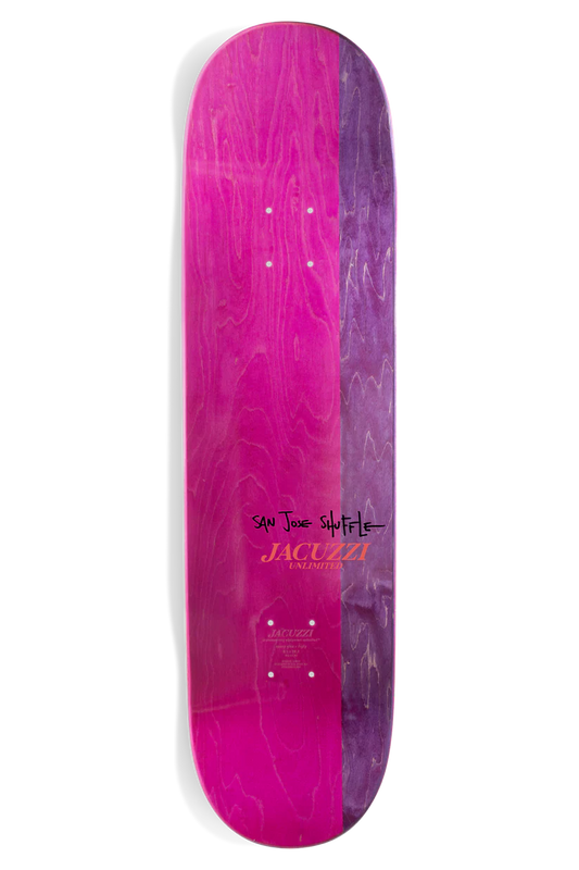 Jacuzzi Barletta Later EX7 8.5" Skateboard Deck top veneer view