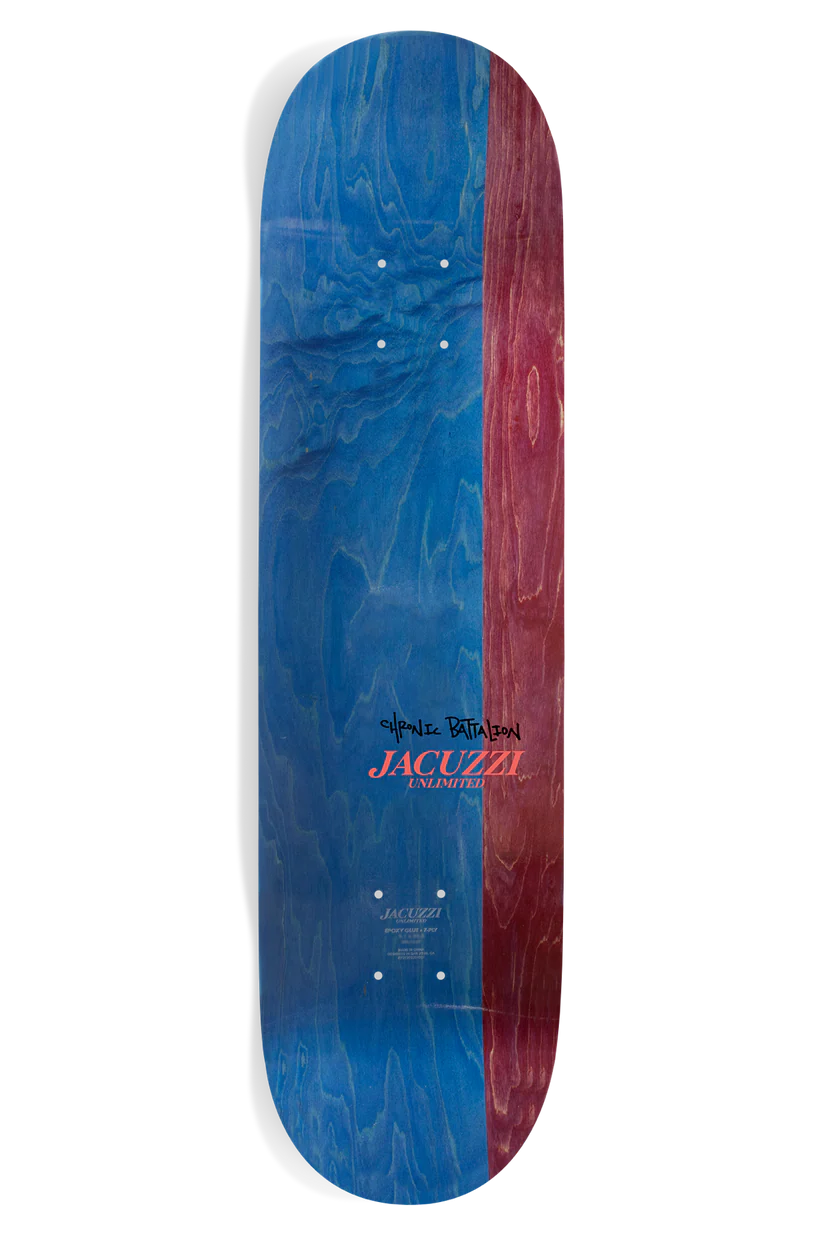 Jacuzzi Weedstar EX7 8.5" Skateboard Deck top veneer view