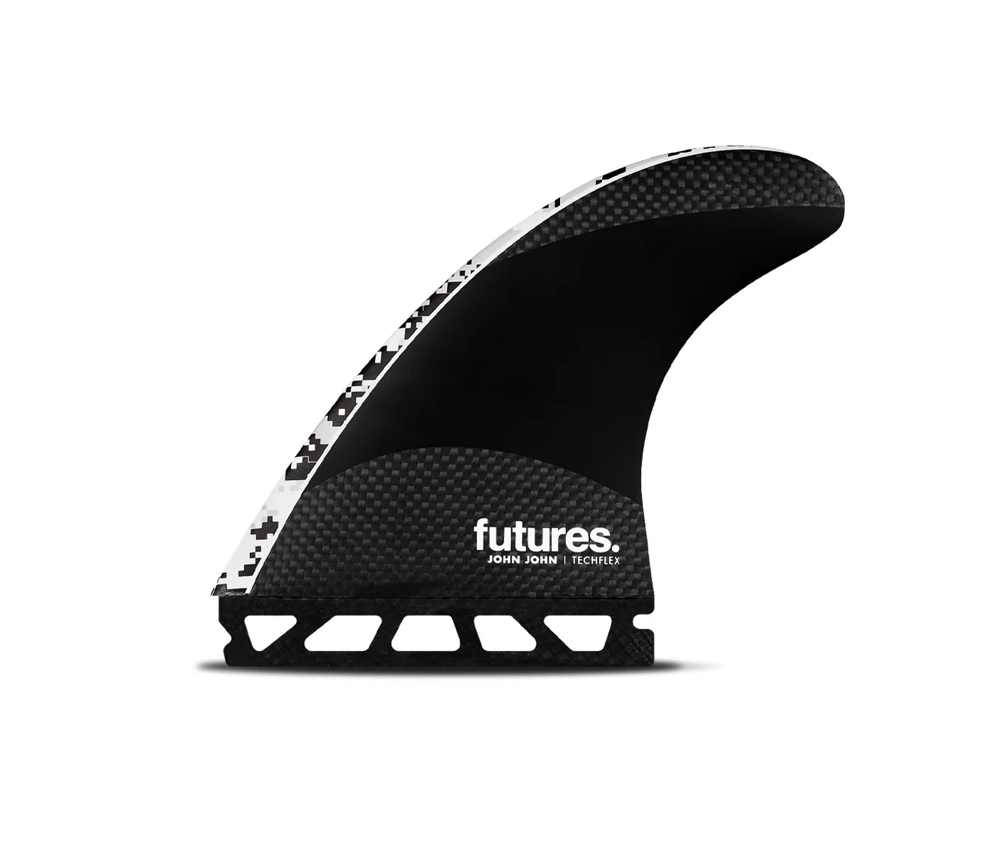 JJF Techflex Tri Fin M/L Futures Fins detail close-up