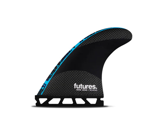 JJF Techflex Tri Fin Small Futures Fins detail close-up