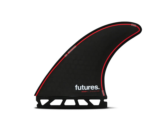 Jordy Signature Honeycomb Thruster Large Futures Fins detail close-up
