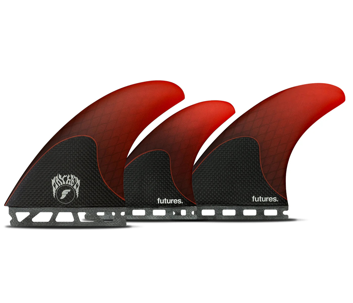 Mayhem 3.0 Honeycomb 5 Fin Large Futures Fins detail close-up
