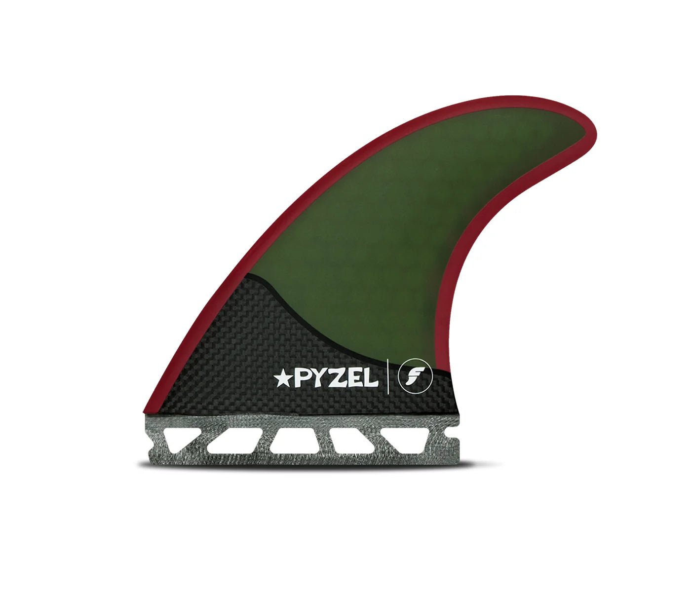 Pyzel Honeycomb Tri Medium Futures Fins detail close-up