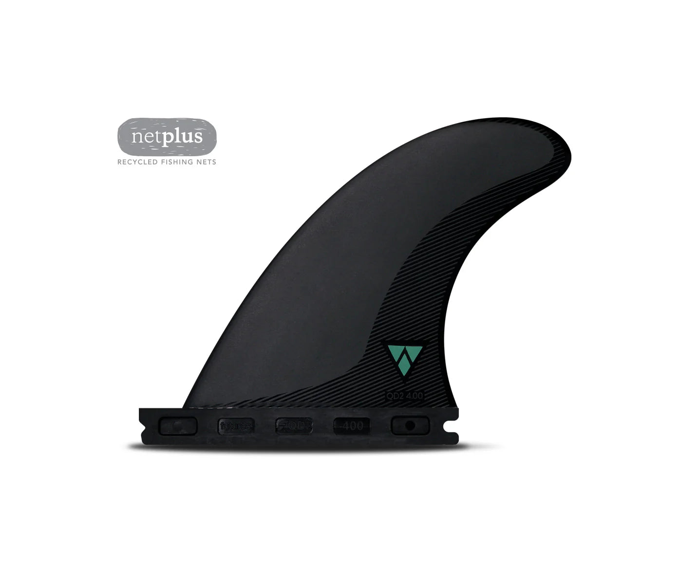 QD2 400 Alpha Quad Rear Futures Fins detail close-up