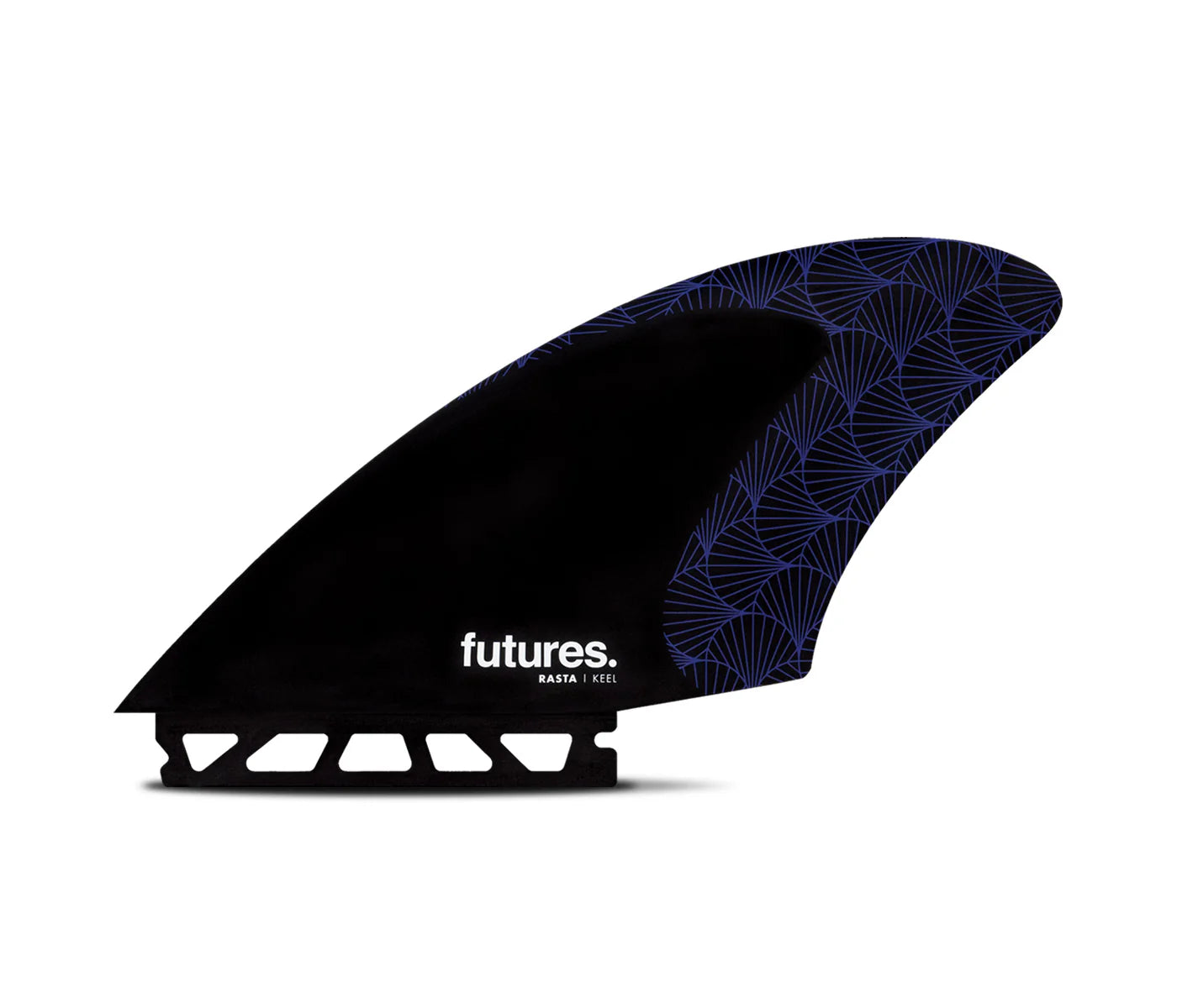 Rasta Honeycomb Keel Futures Fins detail close-up