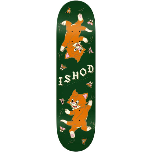 Real Ishod Kitten Scratch Slick 8.3" Skateboard Deck detail showing slick bottom finish