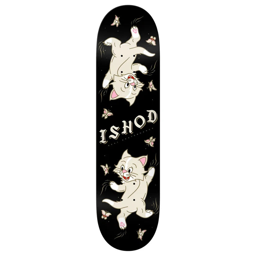 Real Ishod Kitten Slick 8.5" Skateboard Deck slick bottom detail close-up
