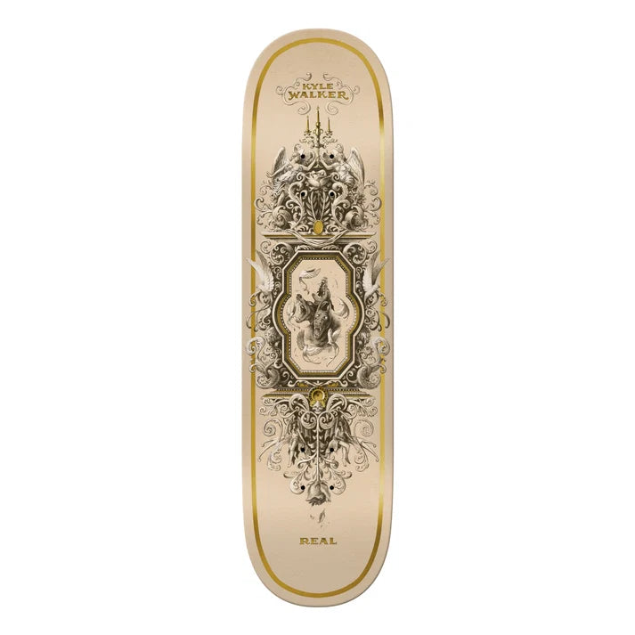 Real Kyle Cerberus 8.25" Skateboard Deck detail close-up