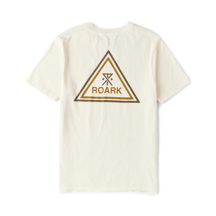 Roark Tri Camp Premium Tee detail close-up