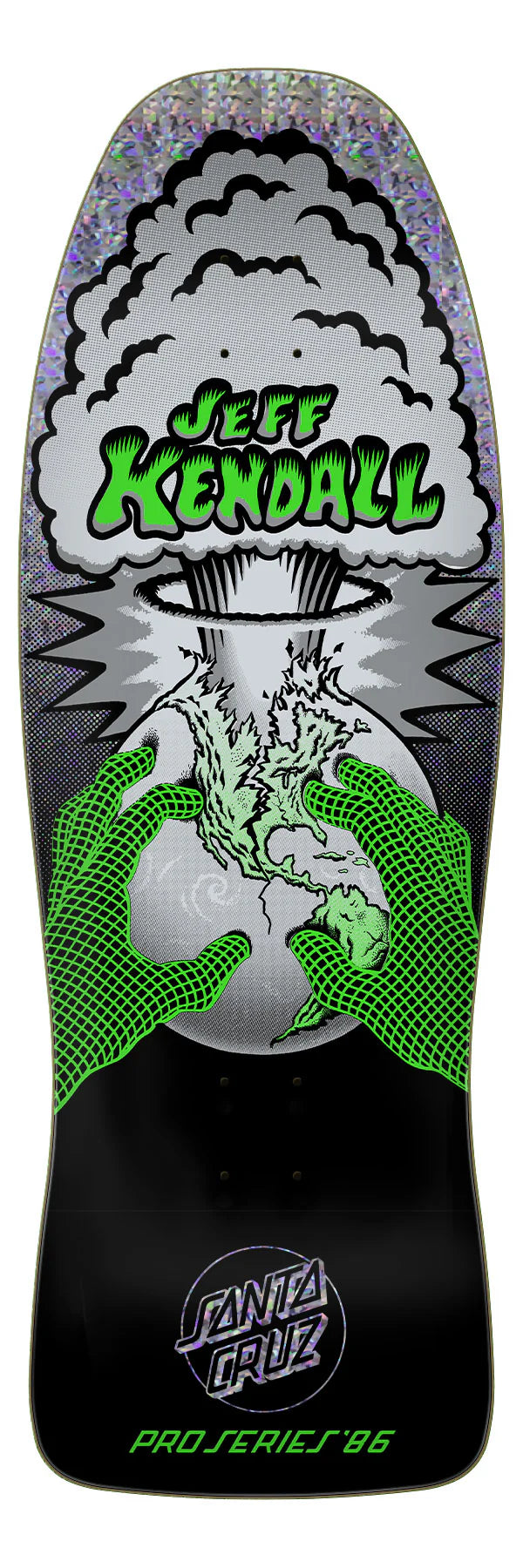 Santa Cruz Kendall End of the World Skateboard Deck graphic detail close-up