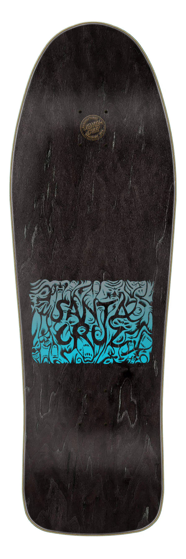 Santa Cruz Tom Knox Firepit Reissue 10.07" Skateboard Deck top veneer view