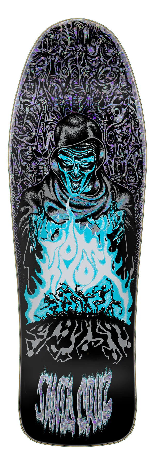 Santa Cruz Tom Knox Firepit Reissue 10.07" Skateboard Deck bottom graphic view