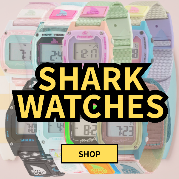 Shop Shark Watches at Parrot Surf Shop Charleston Mount Pleasant South Carolina