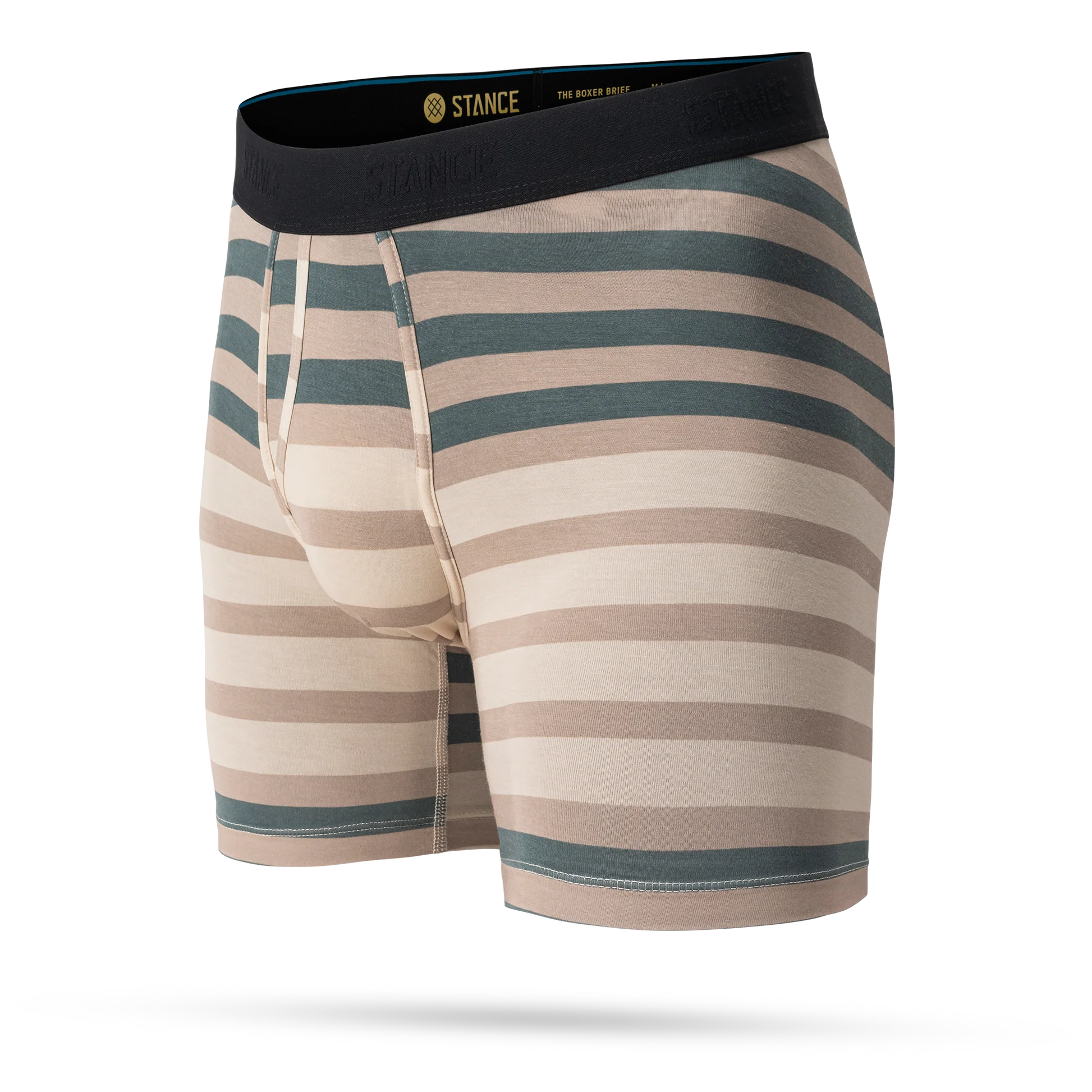 STANCE Double Stripe Wholester Boxer Brief detail showing waistband and fabric