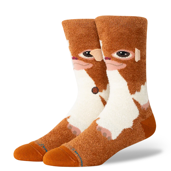 Stance Gizmo Crew Socks detail showing character design