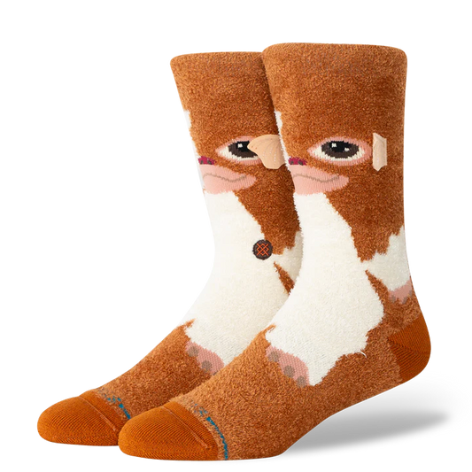 Stance Gizmo Crew Socks detail showing character design