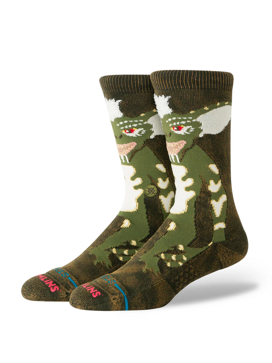 Stance Stripe Gremlins Crew Socks detail showing Gremlins-inspired stripe design