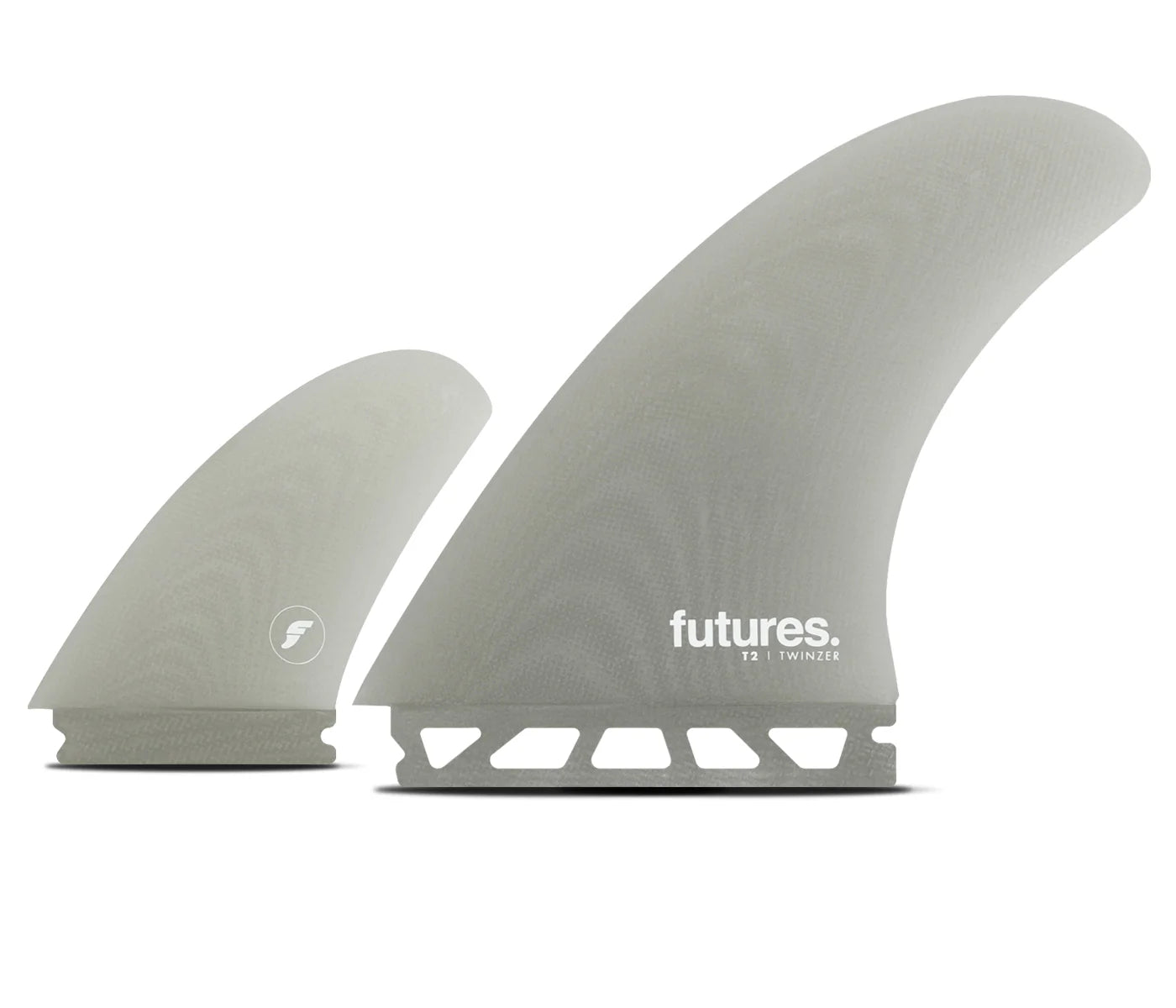 T2 Fiberglass Twinzer Set 9 Degree Futures Fins detail close-up