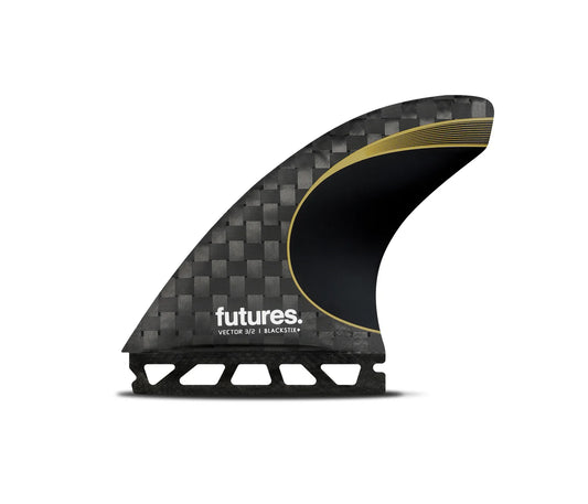 Vector Blackstix 3/2 Thruster Medium Futures Fins detail close-up
