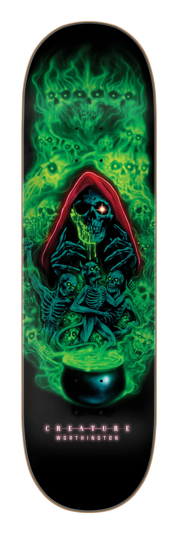 Worthington Terror Sight Pro 8.75" Creature Skateboard Deck detail close-up