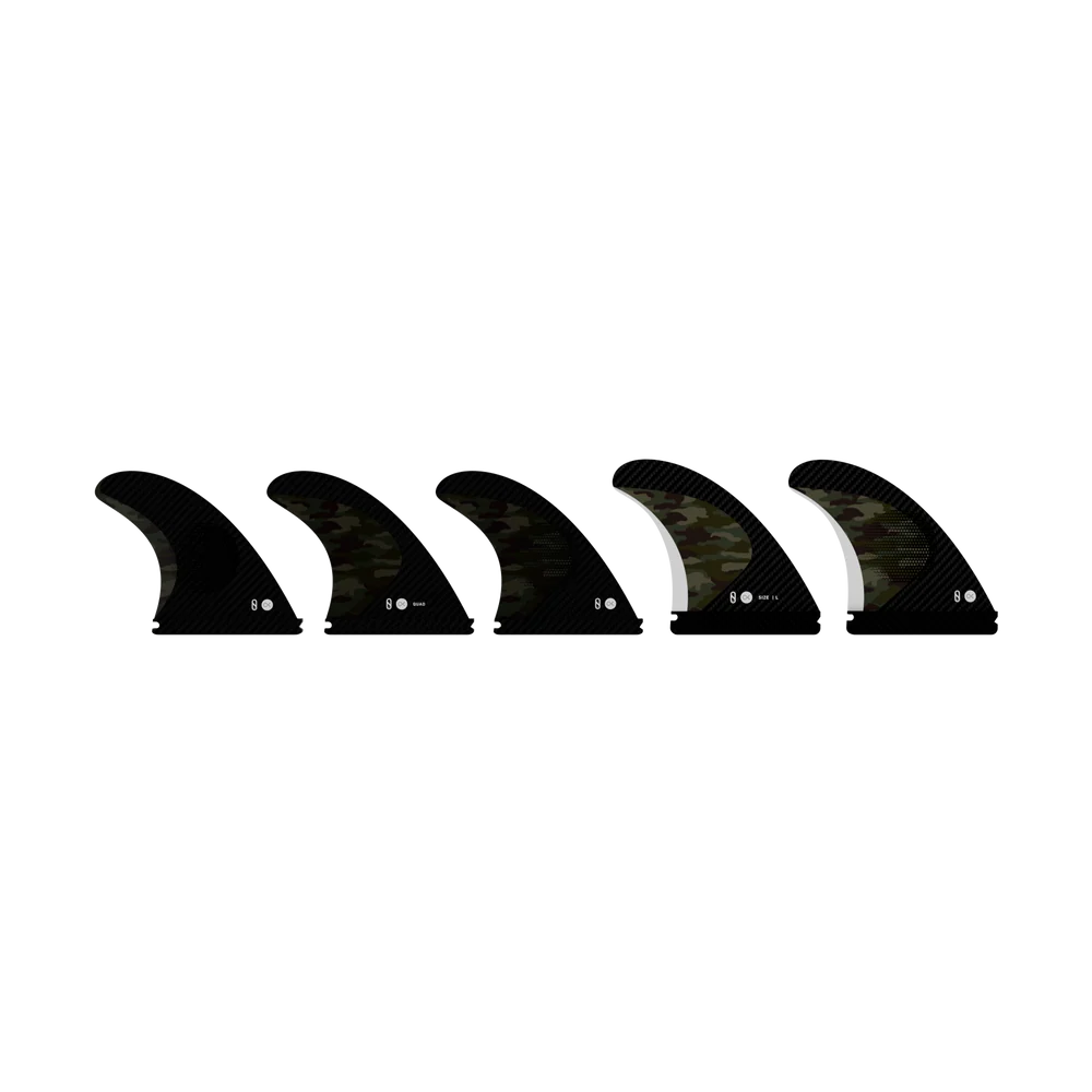 Firewire Outerknown x Slater Designs Endorfins KS1 Fin Set angled view