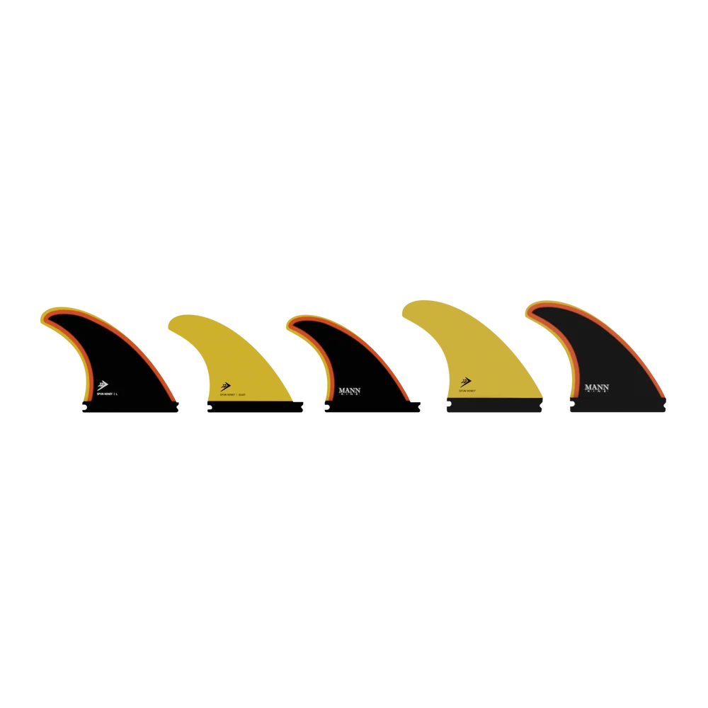Firewire Spun Honey Fin Set fiberglass fin and tab detail