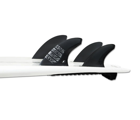 Futures Vector 3/2 Alpha 5-Fin surfboard fins angled view