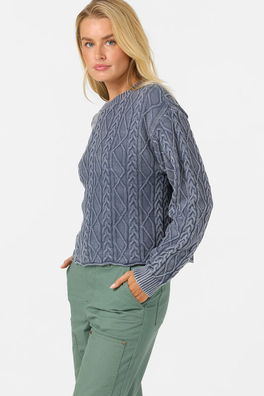 O'Neill OG Misha Cable Knit Sweater front view