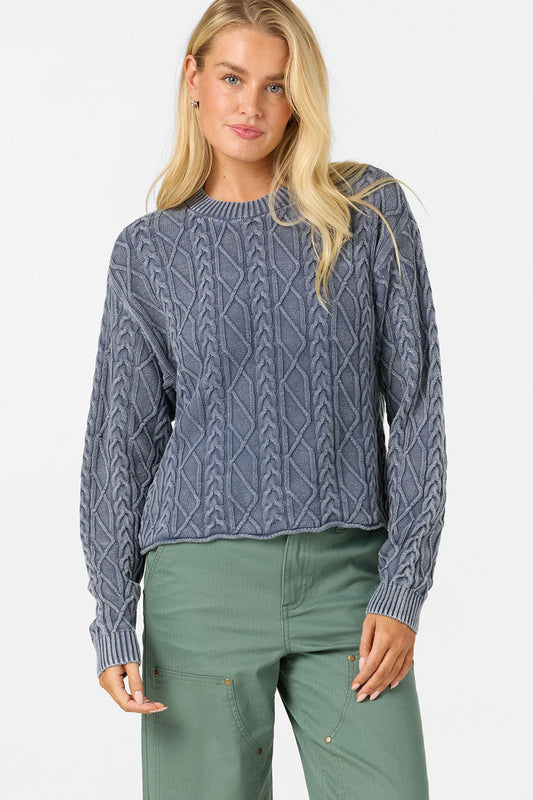 O'Neill OG Misha Cable Knit Sweater cable knit texture detail