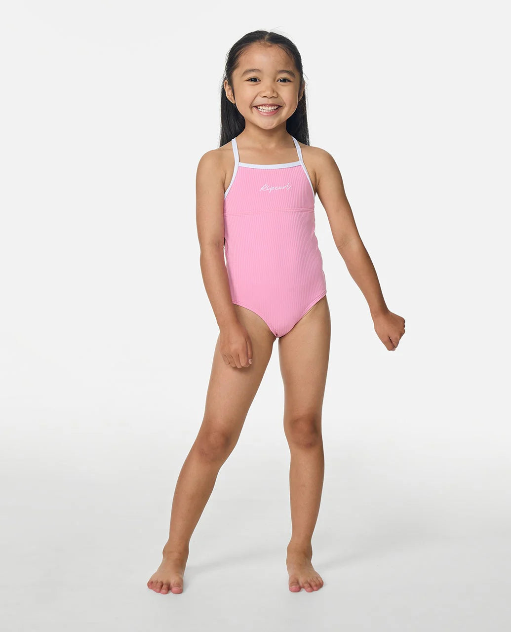 Rip Curl Premium Rib One Piece kids swimsuit front view