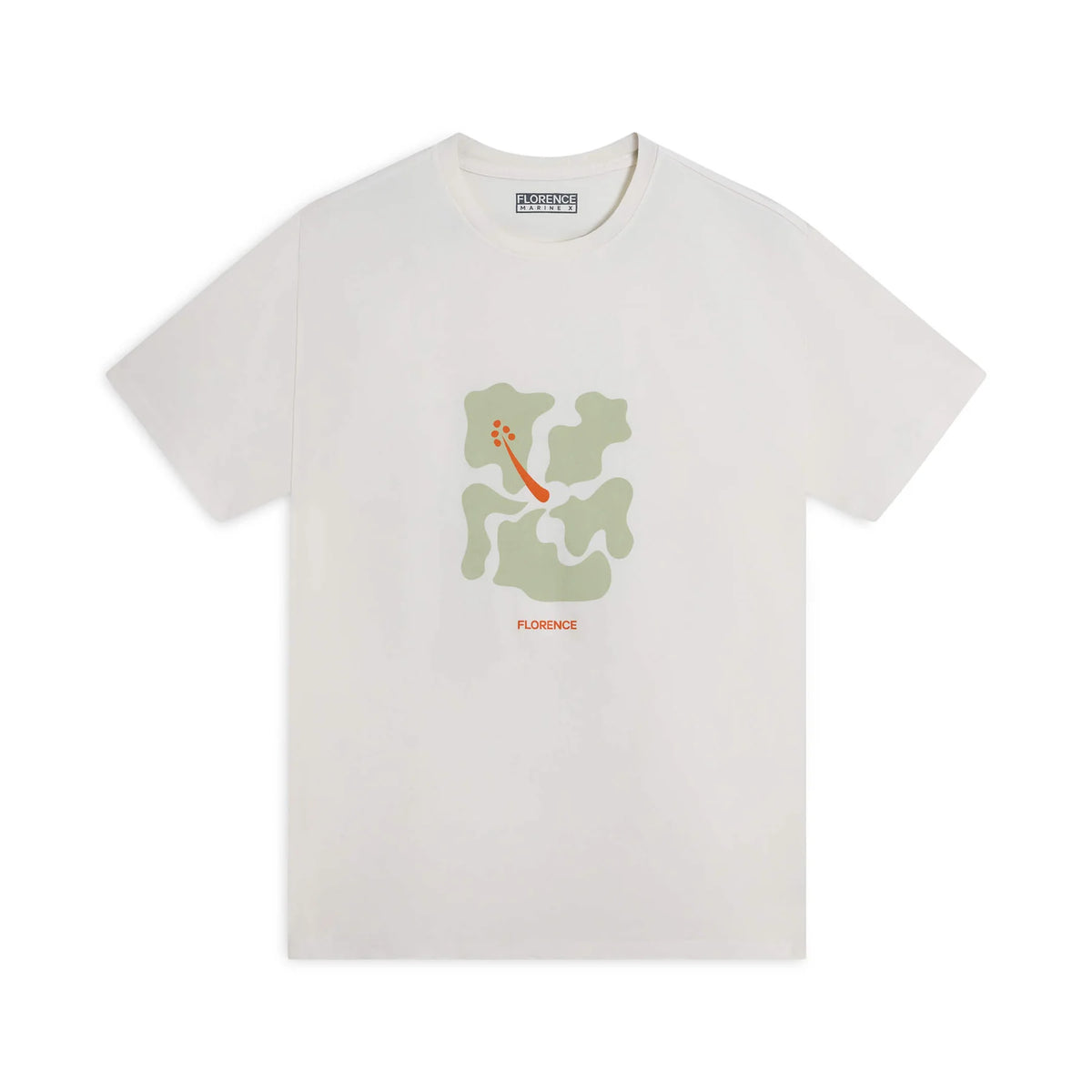 Florence Marine X Deconstructed T-Shirt Off White front view
