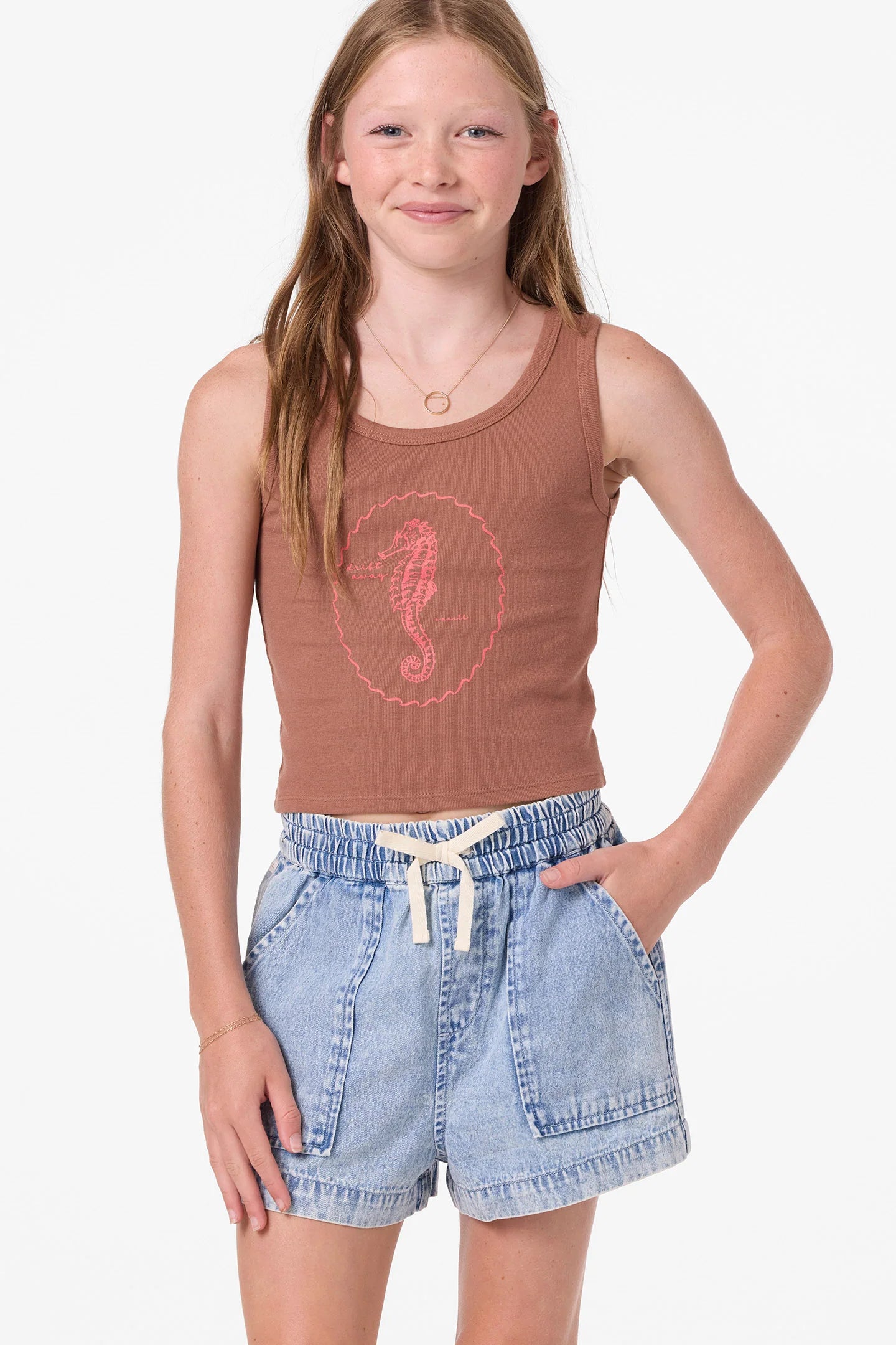 O’Neill girls Tristan tank front view